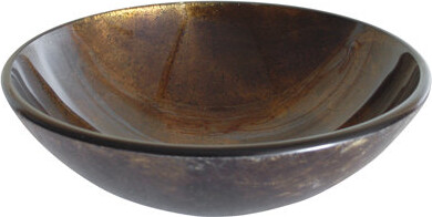 Eden Bath Reflections Glass Circular Vessel Bathroom Sink