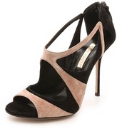Thumbnail for your product : Casadei Suede Cutout Sandals