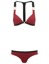 Thumbnail for your product : Marianna G Bordeaux Triangle Memphis Bikini