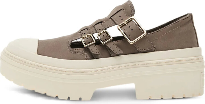 Converse Chuck Taylor buckle-strap platform sneakers