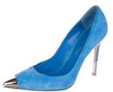 Thumbnail for your product : Gianvito Rossi Suede Cap-Toe Pumps