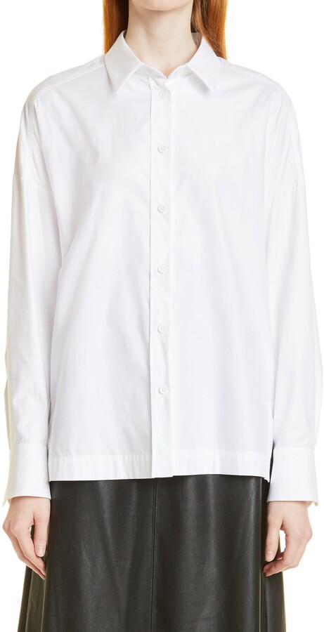 MAX MARA LEISURE Rispoli Cotton Blend Shirt - ShopStyle Tops