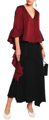 Ellery Asymmetric Crepe Maxi Skirt
