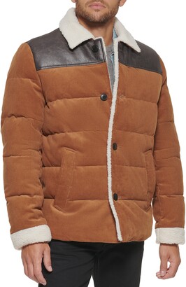 Levi's Corduroy High Pile Fleece Puffer Jacket - ShopStyle
