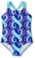 Thumbnail for your product : CircoTM Girls' Plus Size Tie Dye 1-Piece Swimsuit - Purple