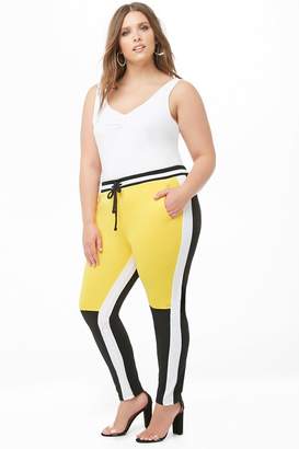 Forever 21 Plus Size Colorblock Track Pants