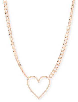Jennifer Zeuner Jewelry 18k Yolo Heart Necklace