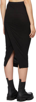 Rick Owens Lilies Black Jersey Tube Skirt