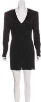 Thumbnail for your product : Balmain Long Sleeve Mini Dress Black Long Sleeve Mini Dress