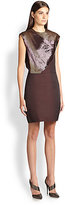 Thumbnail for your product : Narciso Rodriguez Embroidered Silk Georgette Dress