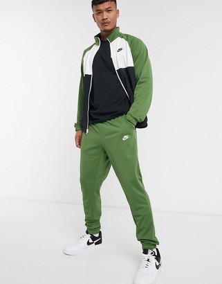 green and black nike tracksuit