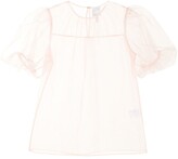 Thumbnail for your product : Huishan Zhang Transparent Silk Blouse