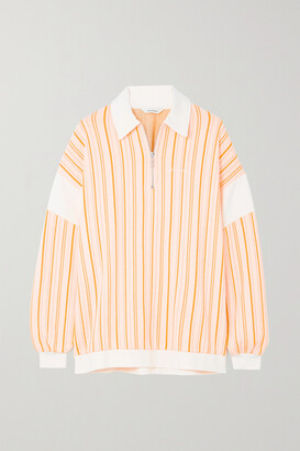 HOLZWEILER Lunden Striped Cotton-blend Sweatshirt - Orange