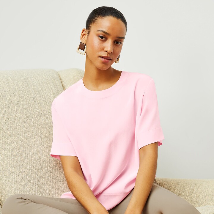 silk tee shirts womens