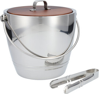 Crafthouse by Fortessa Signature Ice Bucket with Tongs Set