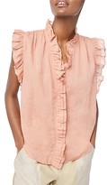 Thumbnail for your product : Frame Lauren Ruffle-Trim Top