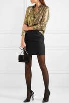 Thumbnail for your product : Saint Laurent Wool-gabardine Mini Skirt
