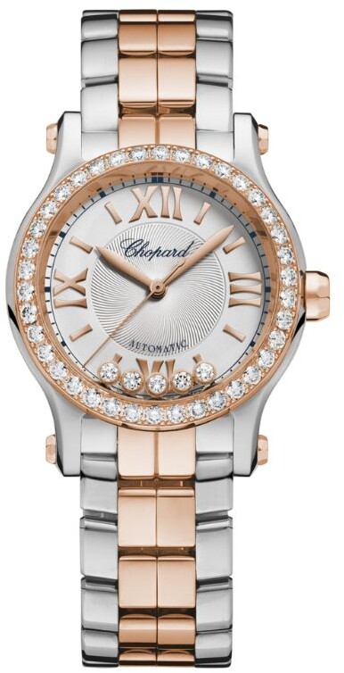 Chopard Rose Gold and Stainless Steel Happy Sport Automatic Watch 30mm -  ShopStyle