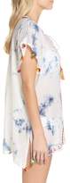 Thumbnail for your product : Surf Gypsy Embroidered Tie-Dye Cover-Up Tunic