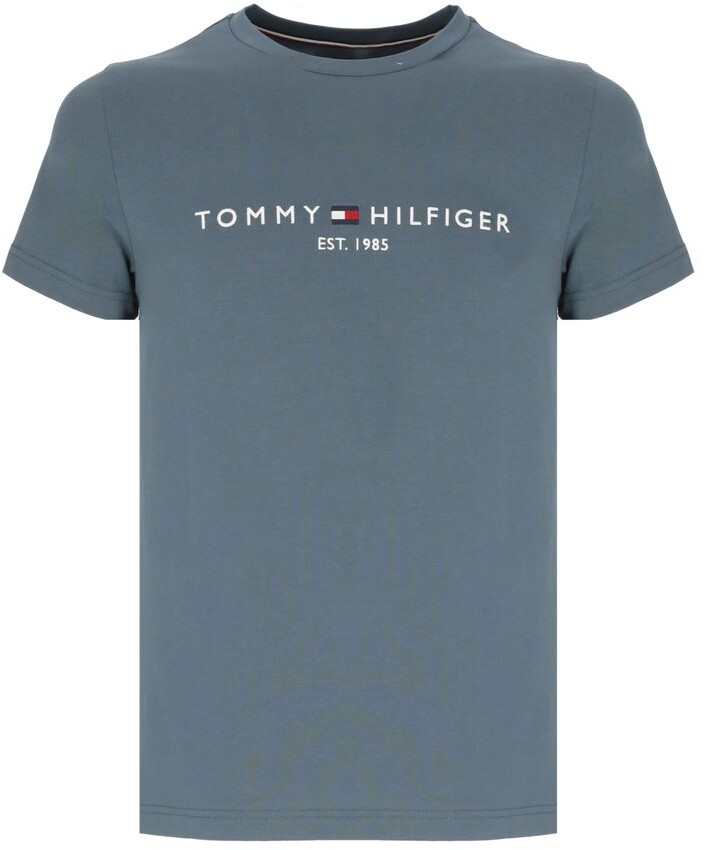 Tommy Hilfiger CN Ls Tee Logo Gold Haut de Pijama Homme 