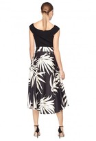 Thumbnail for your product : Milly Palm Print Midi Jackie Skirt