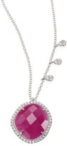 Thumbnail for your product : Meira T Diamond, Ruby, 14K White Gold Pendant Necklace