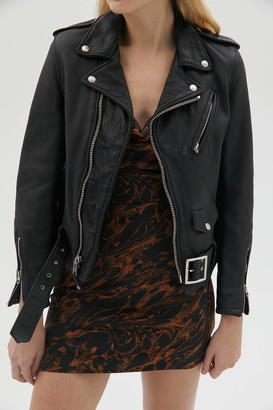 schott boyfriend leather jacket