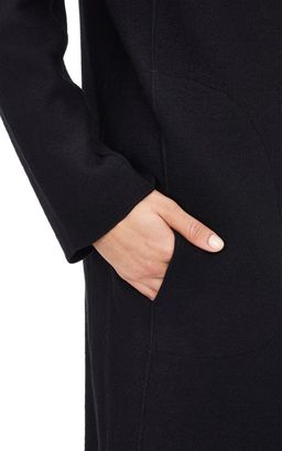 Nina Ricci Brushed Melton Cardigan Coat-Black
