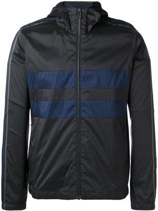 Paul Smith striped detail hooded jacket