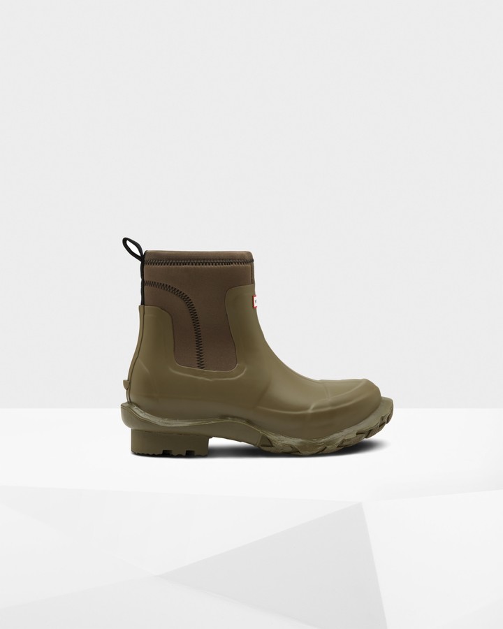 olive hunter boots