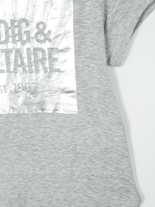 Zadig & Voltaire Kids square logo print T-shirt