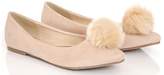 Thumbnail for your product : Quiz Nude Pom Pom Pumps