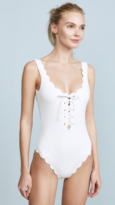 Marysia Swim Palm Springs Lace Up Maillot