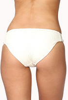 Thumbnail for your product : Forever 21 Ruched Crochet Bikini Bottom