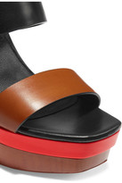 Thumbnail for your product : Michael Kors Collection Ettie Color-Block Leather Sandals