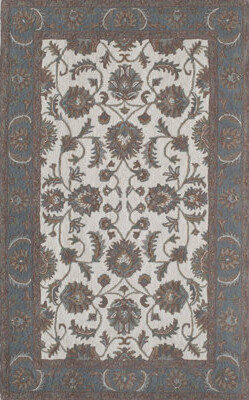 Darby Home Co Annito Reverie Oriental Ivory Light Blue Area Rug