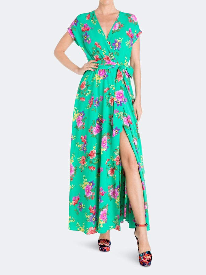 Turquoise Wrap Dress | Shop the world's largest collection of fashion |  ShopStyle