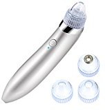 Vikeepro Blackhead Removal Electronic Facial Pore Cleaner Acne Remover Utilizes Pore Vacuum Extraction, Comedone Extractor (White)