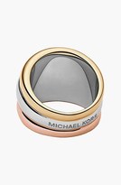 Thumbnail for your product : MICHAEL Michael Kors Michael Kors Tri-Tone Cigar Band Ring