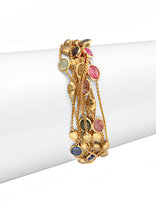 Thumbnail for your product : Marco Bicego Multicolor Sapphire & 18K Yellow Gold Multi-Row Bracelet