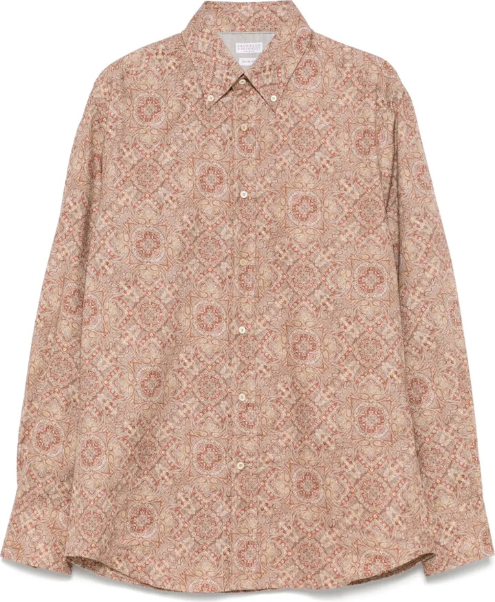 Brunello Cucinelli Paisley-Print Shirt