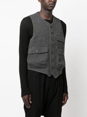 UMA WANG V-neck virgin wool waistcoat