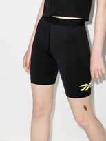 Thumbnail for your product : Reebok x Victoria Beckham Logo-Print Cycling Shorts