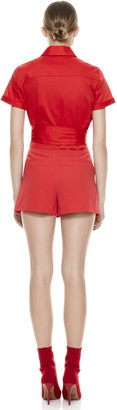 Alice + Olivia Dylan High Waisted Pintuck Short