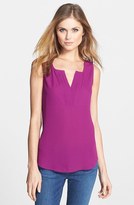 Thumbnail for your product : Bellatrix Pleated Split Neck Woven Tank