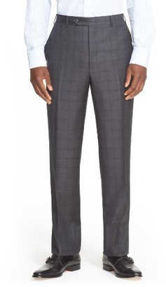 Canali Men's Classic Fit Plaid Wool Suit