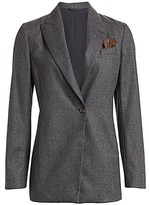 Thumbnail for your product : Brunello Cucinelli Stretch Wool Jacket & Pocket Square
