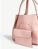 Thumbnail for your product : Stella McCartney Perforated logo vegan leather tote