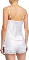 Thumbnail for your product : Samantha Chang Lace-Trim Satin Bridal Camisole