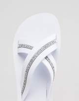 Thumbnail for your product : Versace Jeans Logo Crossover Flip Flop